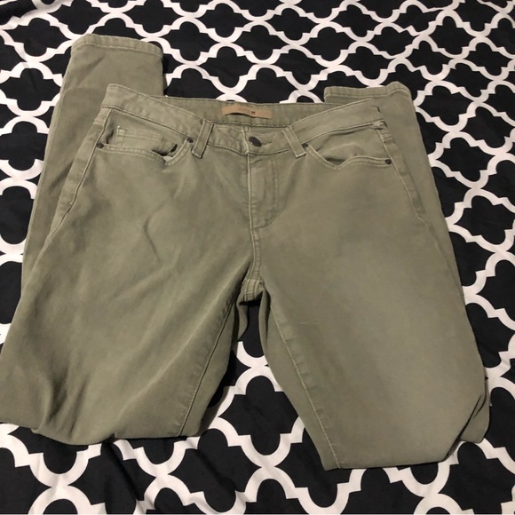 Joe's L34310 Women's The Icon Mid Rise Skinny Raw Hem Green Ankle Jeans Size 27 - Picture 4 of 9